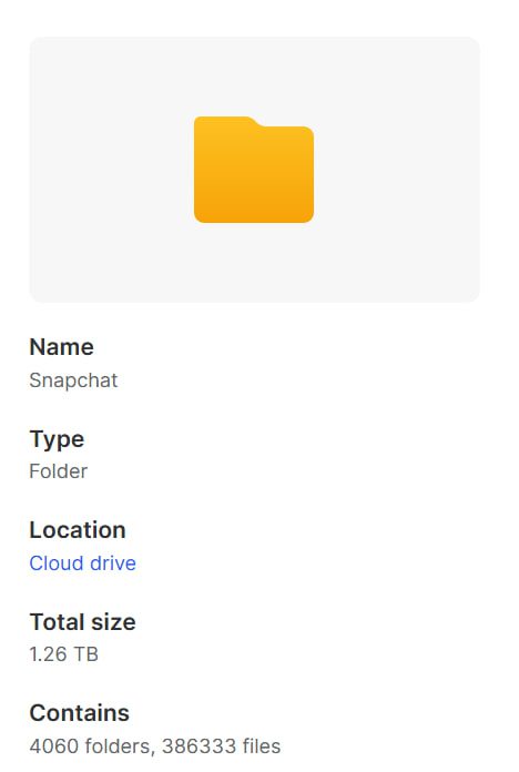 Snapchat Collection – 1.26 TB [Updated in 01/28/2026]