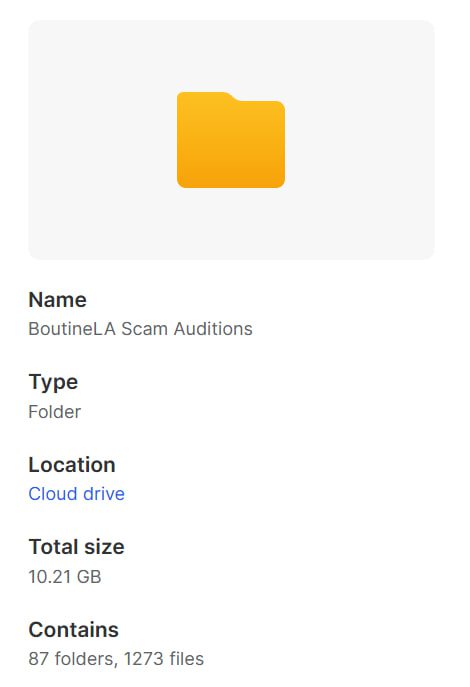 BoutineLA Scam Auditions – 87 Girls, 10.21 GB